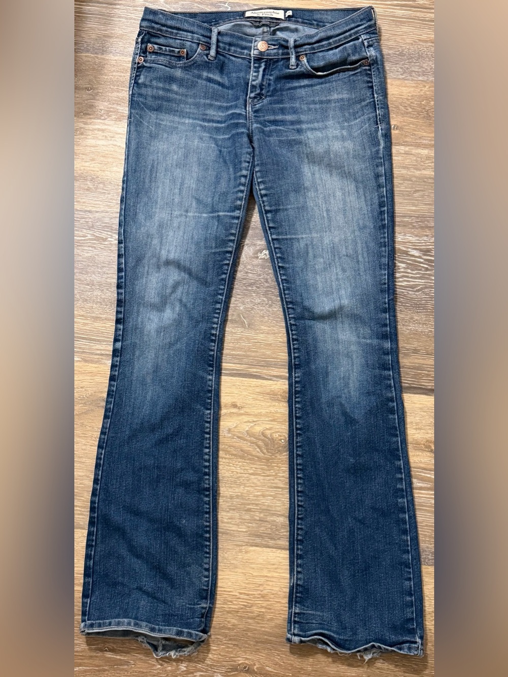 Abercrombie & Fitch Blue Flare Jeans Mid Rise Y2K 2000s Women’s 2R